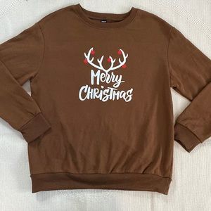 SHEIN, Merry Christmas Graphic crew neck sweatshirt